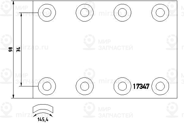 Запчасть TEXTAR 1734703