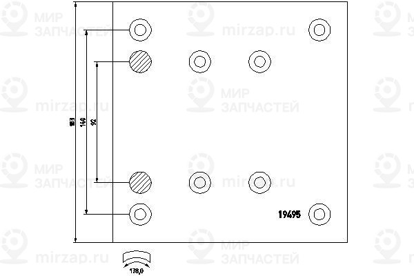 Запчасть TEXTAR 1949502