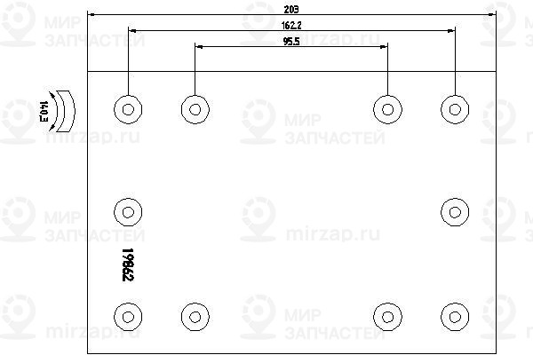 Комплект тормозных башмаков, барабанные тормоза TEXTAR 1986201
