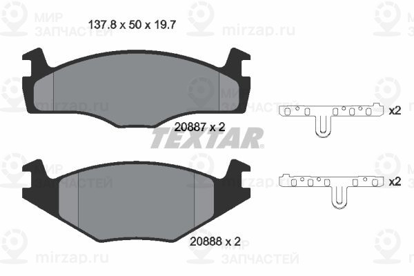 Запчасть TEXTAR 2088710