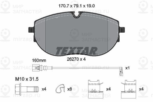 Запчасть TEXTAR 2627001