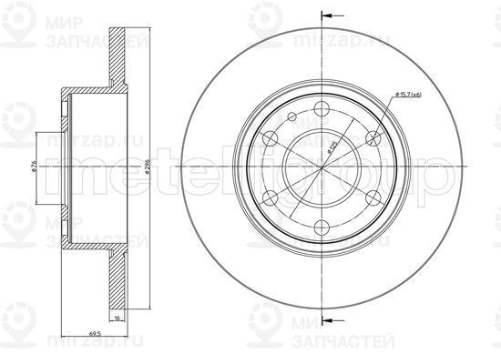 Запчасть TRUSTING DF1406