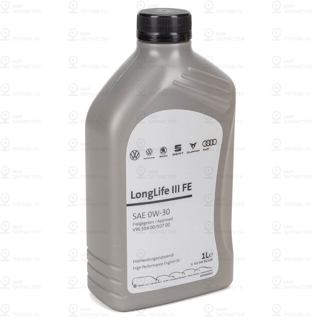 Масло 1L Vw Longlife Iii Sae 0W30 (Eu) Допуск 504/507 00 Синтетическое
 VAG GS55545M2