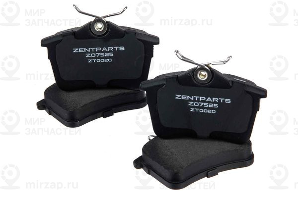 Z07525_колодки Дисковые Задние!\ Peugeot Partner 1.6/1.6Hdi/2.0Hdi 08> ZENTPARTS Z07525