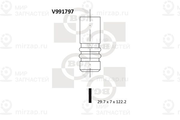 Впускной клапан BGA V991797