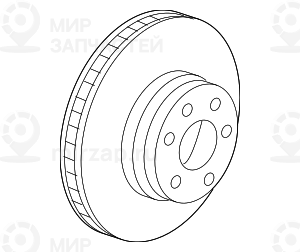 Торм. диск облегч. констр. вентилир. Л
 BMW 34116782067