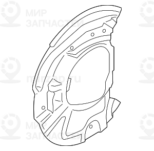 Защитный кожух п
 BMW 34116857980