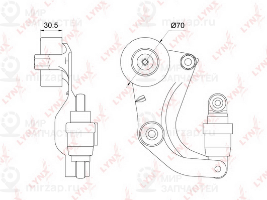 Натяжитель ремня ГРМ LYNX PT3179