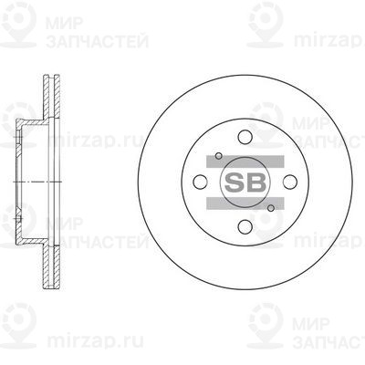 Тормозной диск SANGSIN SD4009