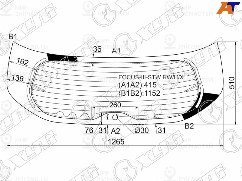 Запчасть XYG FOCUSIIISTWRWHX