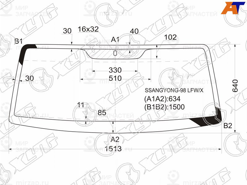 Запчасть XYG SSANGYONG98LFWX