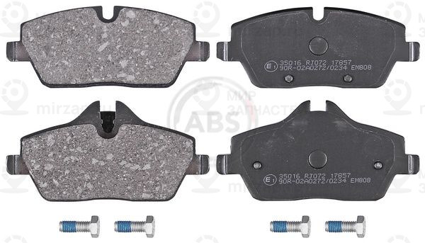 Комплект тормозных колодок, дисковый тормоз ABS 35016