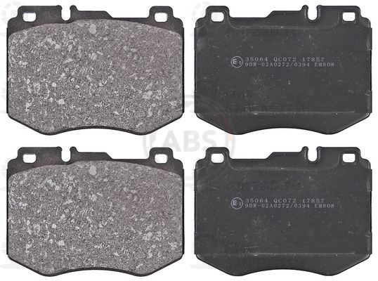 Комплект тормозных колодок, дисковый тормоз ABS 35064