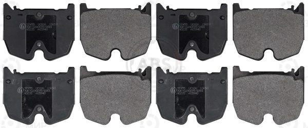Комплект тормозных колодок, дисковый тормоз ABS 37455