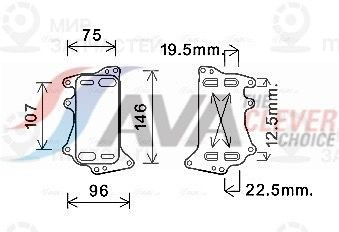 Масляный радиатор, автоматическая коробка передач AVA BW3556