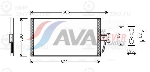 Конденсатор, кондиционер AVA BW5254