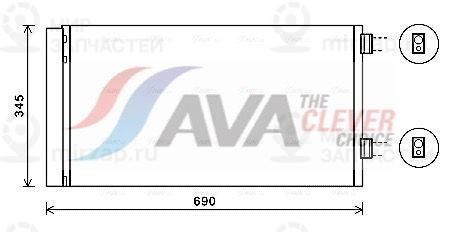 Конденсатор, кондиционер AVA BW5414D