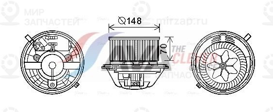 Вентилятор салона AVA BW8462