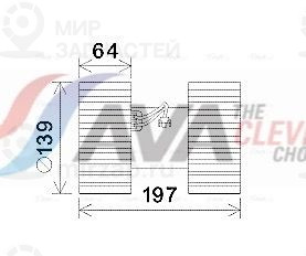 Вентилятор салона AVA BW8480