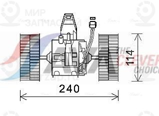 Вентилятор салона AVA BW8491