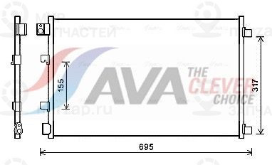 Конденсатор, кондиционер AVA DNA5281