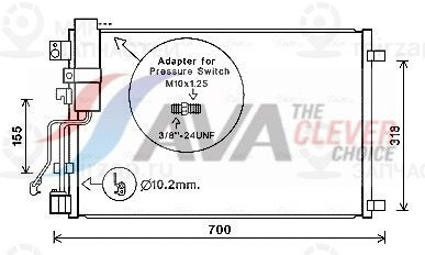 Конденсатор, кондиционер AVA DNA5283D