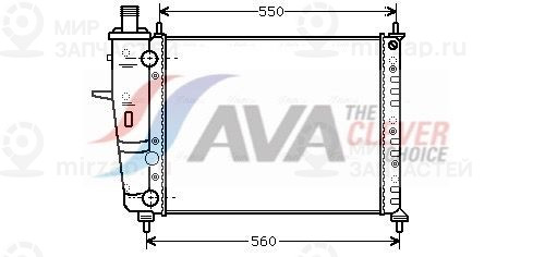 Радиатор, охлаждение двигателя AVA FTA2230