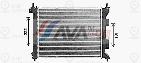 Радиатор, охлаждение двигателя AVA HY2479