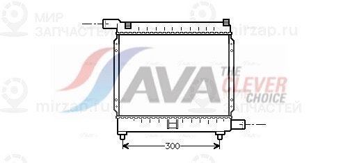 Радиатор, охлаждение двигателя AVA MS2039