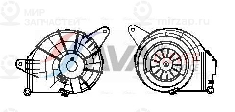 Вентилятор салона AVA MS8631