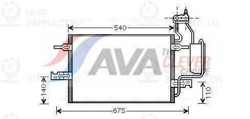 Конденсатор, кондиционер AVA OL5349D