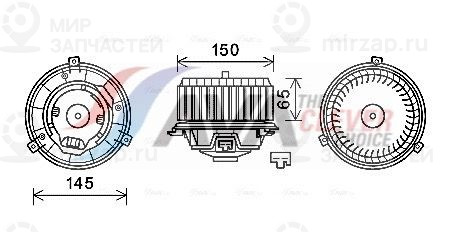 Вентилятор салона AVA OL8674