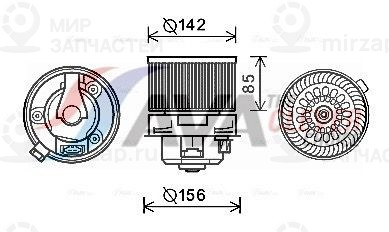 Вентилятор салона AVA PE8371