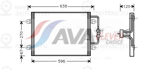 Конденсатор, кондиционер AVA RTA5256