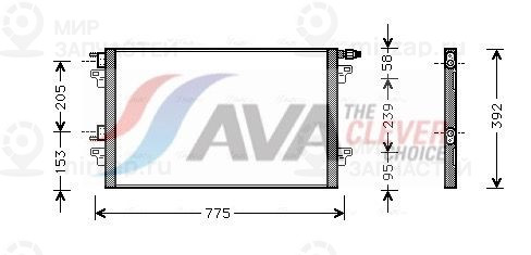 Конденсатор, кондиционер AVA RTA5280