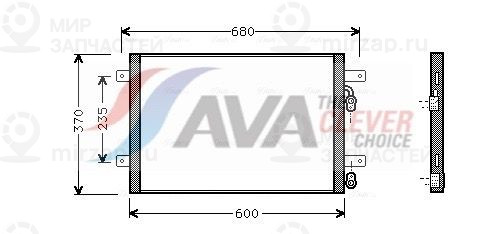 Конденсатор, кондиционер AVA VN5153