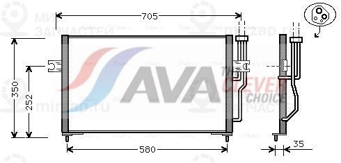 Конденсатор, кондиционер AVA VO5086