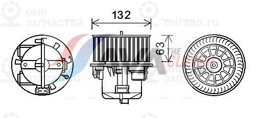 Вентилятор салона AVA VO8178