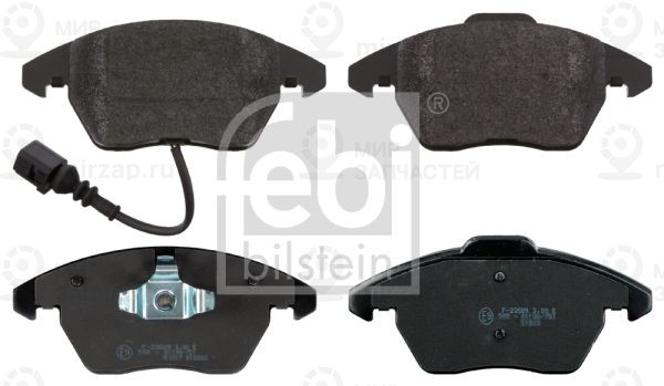 Комплект тормозных колодок, дисковый тормоз FEBI 16502