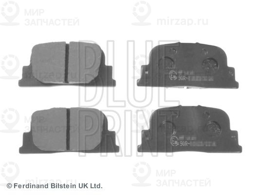 Комплект тормозных колодок, дисковый тормоз BLUE LINE ADT342179
