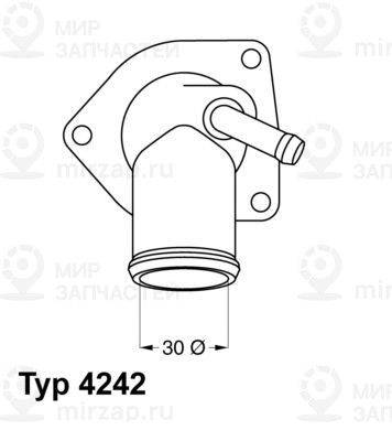 Термостат, охлаждающая жидкость BorgWarner 424292D