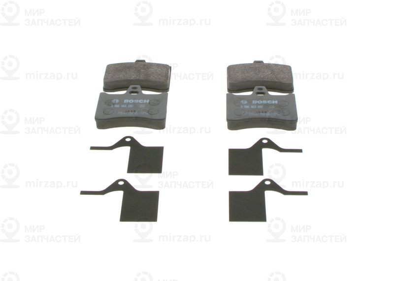 Комплект тормозных колодок, дисковый тормоз BOSCH 0986463890