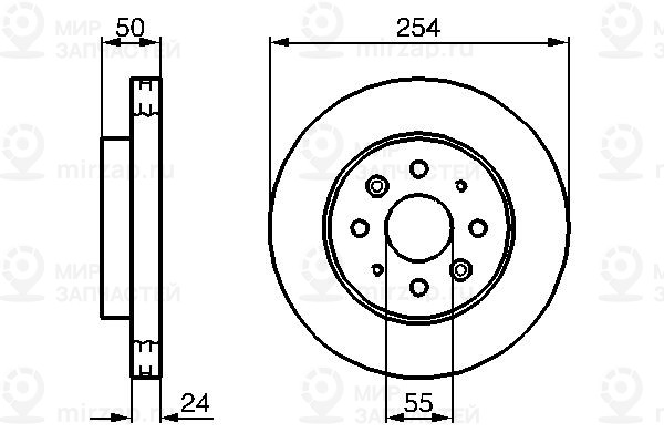 Тормозной диск BOSCH 0986479231