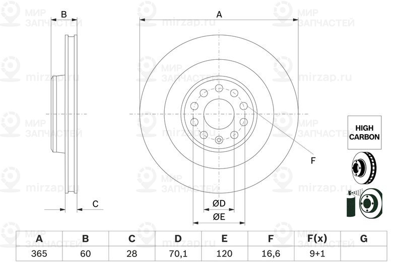 Запчасть BOSCH 0986479G56