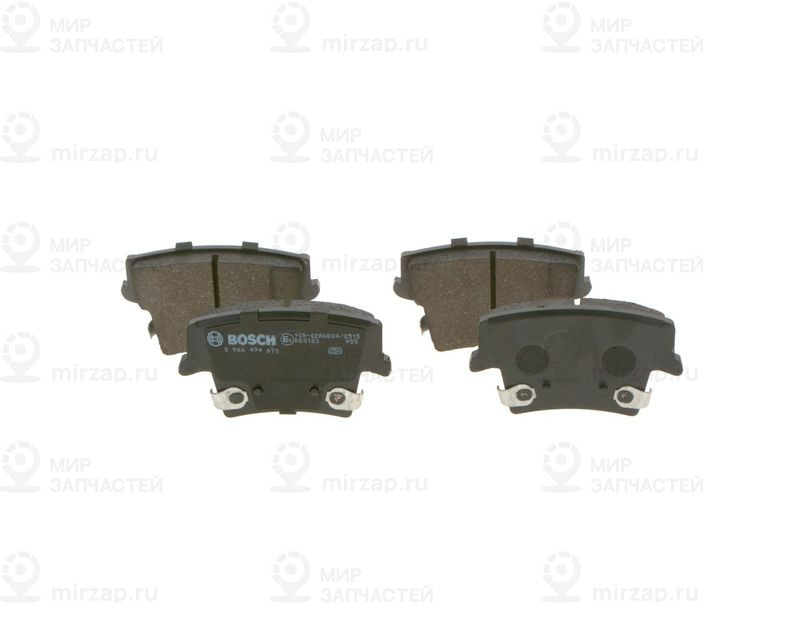 Комплект тормозных колодок, дисковый тормоз BOSCH 0986494678