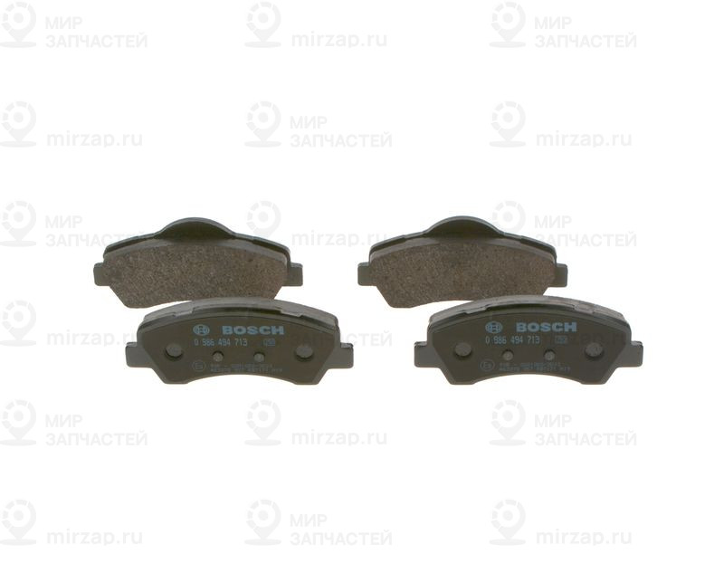 Комплект тормозных колодок, дисковый тормоз BOSCH 0986494713