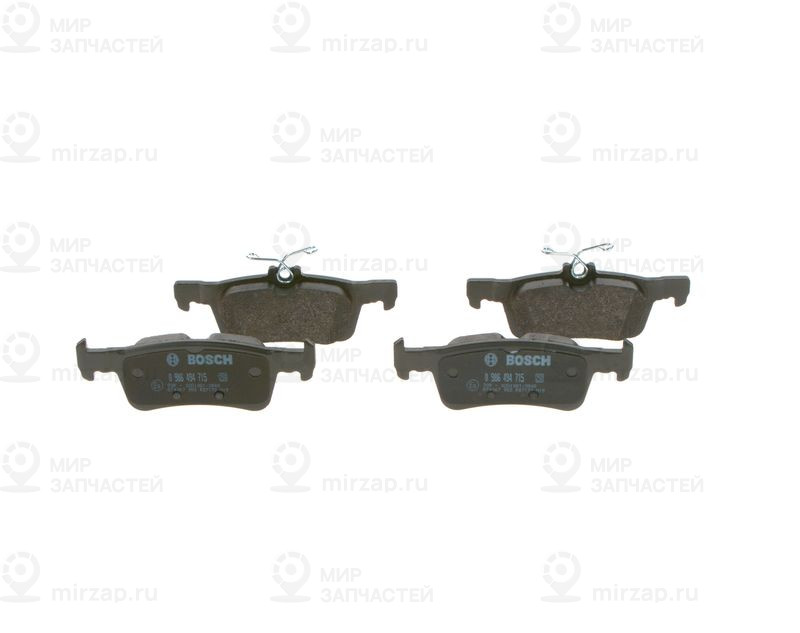 Комплект тормозных колодок, дисковый тормоз BOSCH 0986494715