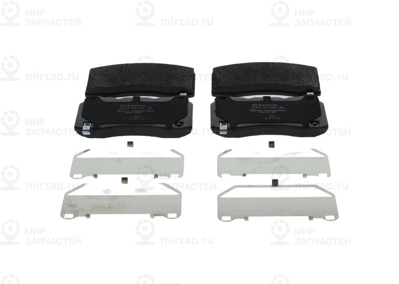 Комплект тормозных колодок, дисковый тормоз BOSCH 0986494880