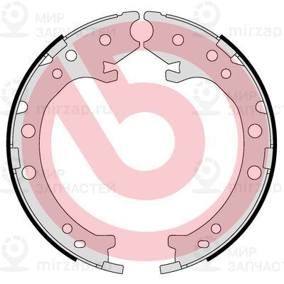 Комплект тормозных колодок, стояночная тормозная система BREMBO S28519