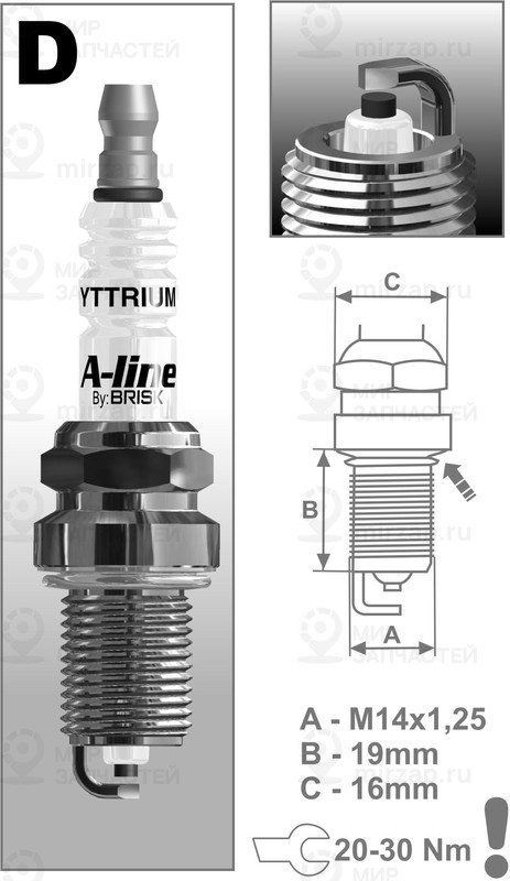 Запчасть BRISK DR15YCY1